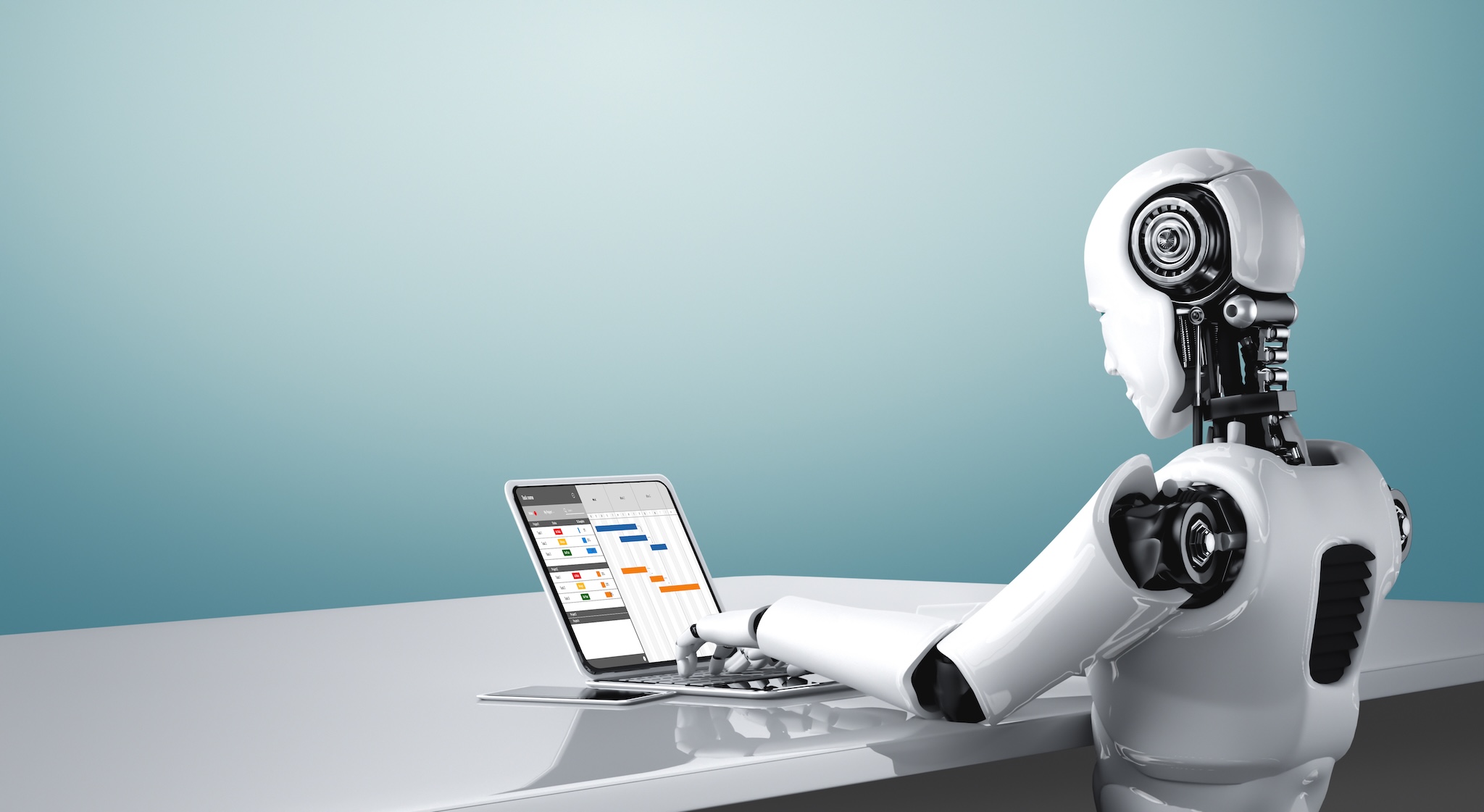 Ai agent robot achter een workforce management systeem